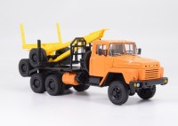 Масштабная модель 1:43 Лесовоз КрАЗ-6437, с журналом №73 (Легендарные грузовики СССР)